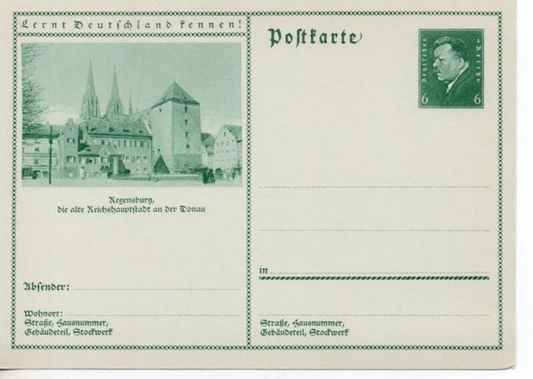 Deutsches Reich Bildpostkarte P201/ 09 ungebraucht/ *
