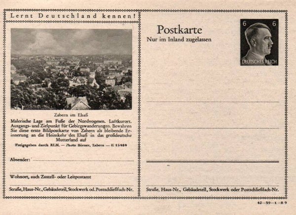 Deutsches Reich Bildpostkarte P307/ 42-39-1-B9 ungebraucht/ *