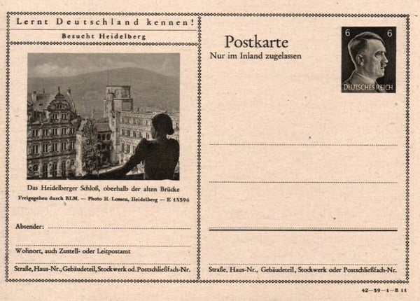 Deutsches Reich Bildpostkarte P307/ 42-39-1-B11 ungebraucht/ *