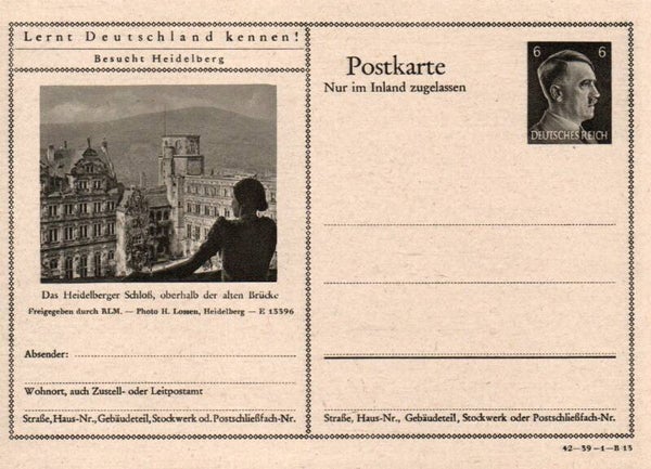 Deutsches Reich Bildpostkarte P307/ 42-39-1-B13 ungebraucht/ *