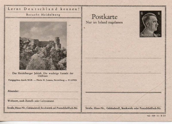 Deutsches Reich Bildpostkarte P307/ 42-39-1-B22 ungebraucht/ *
