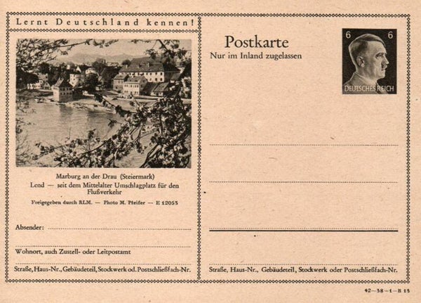 Deutsches Reich Bildpostkarte P307/ 42-38-1-B13 ungebraucht/ *