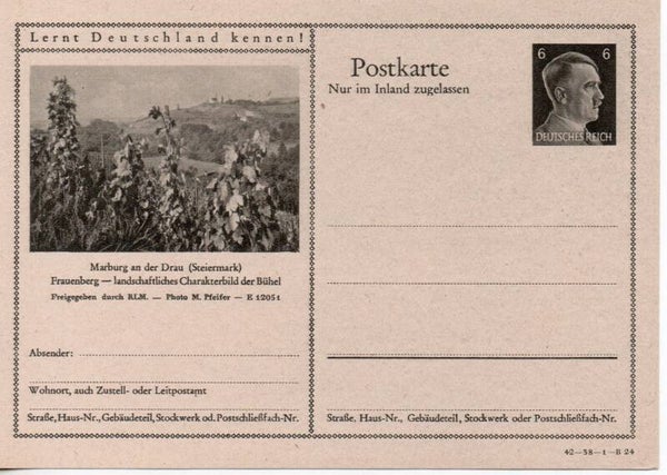 Deutsches Reich Bildpostkarte P307/ 42-38-1-B24 ungebraucht/ *