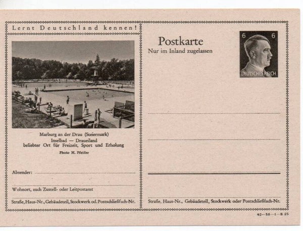 Deutsches Reich Bildpostkarte P307/ 42-38-1-B25 ungebraucht/ *