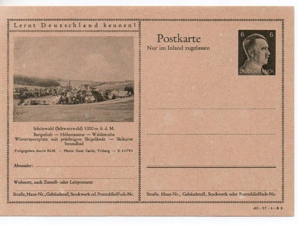 Deutsches Reich Bildpostkarte P307/ 42-37-1-B2 ungebraucht/ *