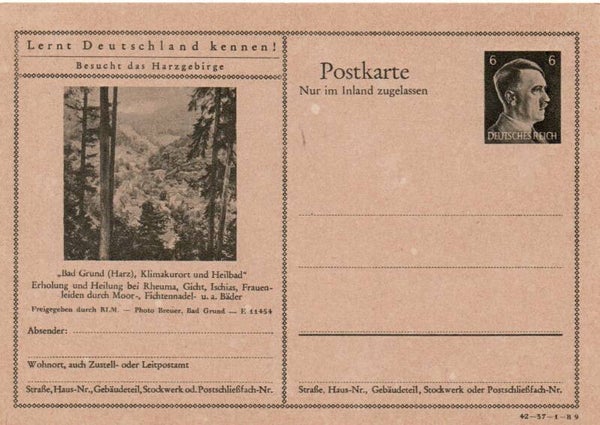 Deutsches Reich Bildpostkarte P307/ 42-37-1-B9 ungebraucht/ *