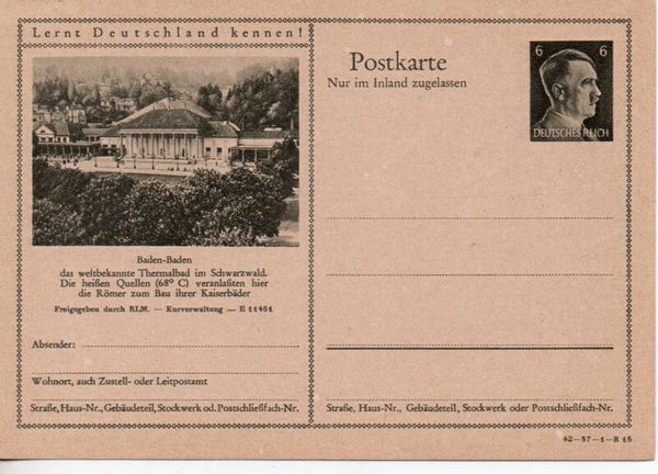 Deutsches Reich Bildpostkarte P307/ 42-37-1-B15 ungebraucht/ *