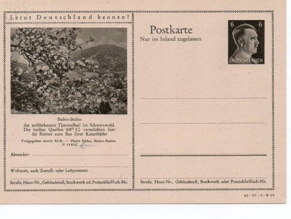 Deutsches Reich Bildpostkarte P307/ 42-37-1-B16 ungebraucht/ *