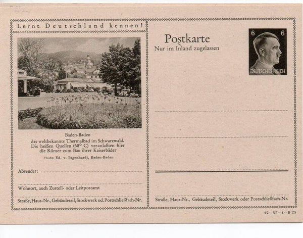 Deutsches Reich Bildpostkarte P307/ 42-37-1-B23 ungebraucht/ *