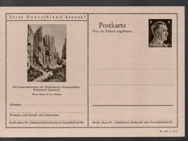Deutsches Reich Bildpostkarte P307/ 42-36-1-B3 ungebraucht/ *