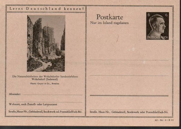Deutsches Reich Bildpostkarte P307/ 42-36-1-B11 ungebraucht/ *