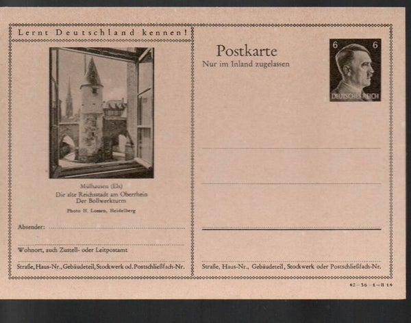 Deutsches Reich Bildpostkarte P307/ 42-36-1-B14 ungebraucht/ *