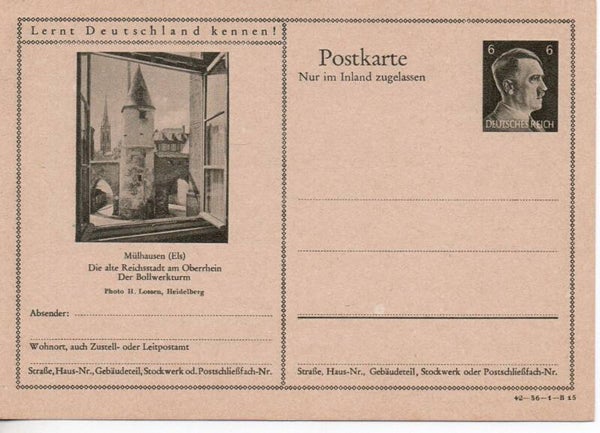Deutsches Reich Bildpostkarte P307/ 42-36-1-B15 ungebraucht/ *