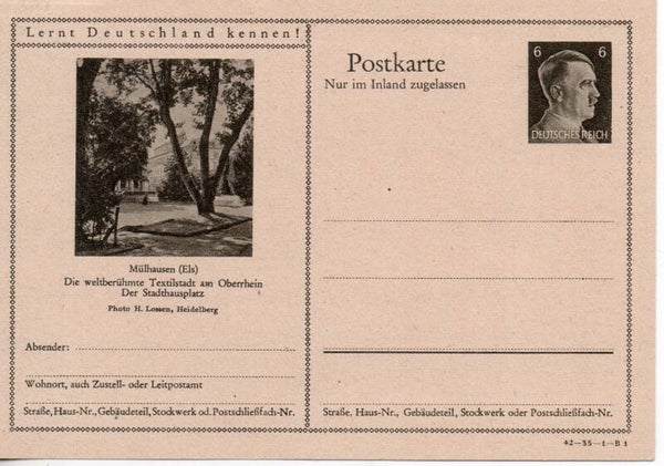 Deutsches Reich Bildpostkarte P307/ 42-35-1-B1 ungebraucht/ *