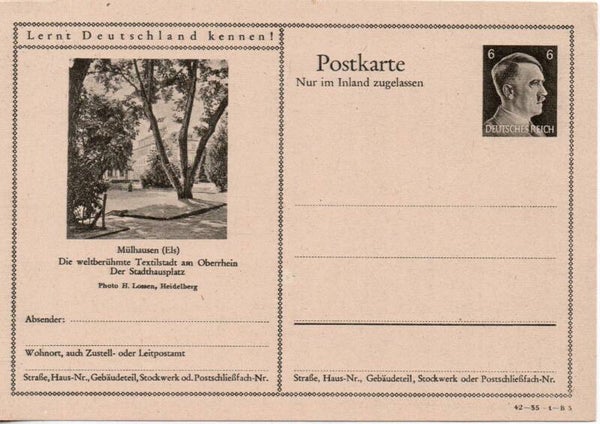 Deutsches Reich Bildpostkarte P307/ 42-35-1-B3 ungebraucht/ *