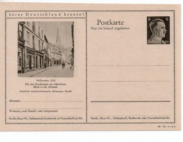 Deutsches Reich Bildpostkarte P307/ 42-35-1-B4 ungebraucht/ *