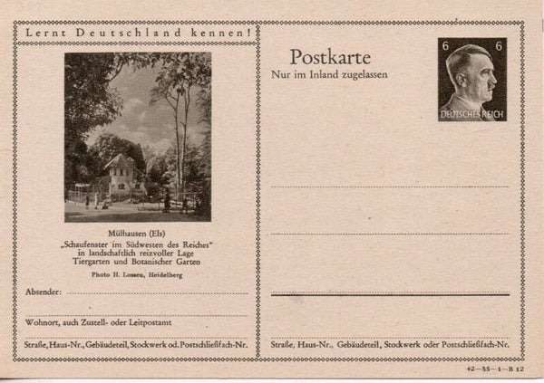Deutsches Reich Bildpostkarte P307/ 42-35-1-B12 ungebraucht/ *