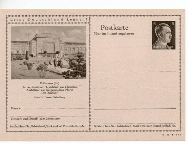 Deutsches Reich Bildpostkarte P307/ 42-35-1-B13 ungebraucht/ *