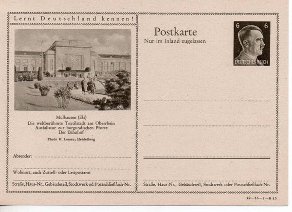 Deutsches Reich Bildpostkarte P307/ 42-35-1-B15 ungebraucht/ *