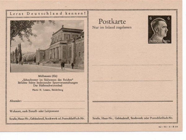 Deutsches Reich Bildpostkarte P307/ 42-35-1-B16 ungebraucht/ *