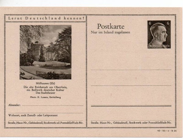 Deutsches Reich Bildpostkarte P307/ 42-35-1-B21 ungebraucht/ *