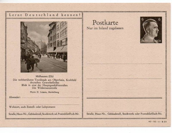 Deutsches Reich Bildpostkarte P307/ 42-35-1-B22 ungebraucht/ *