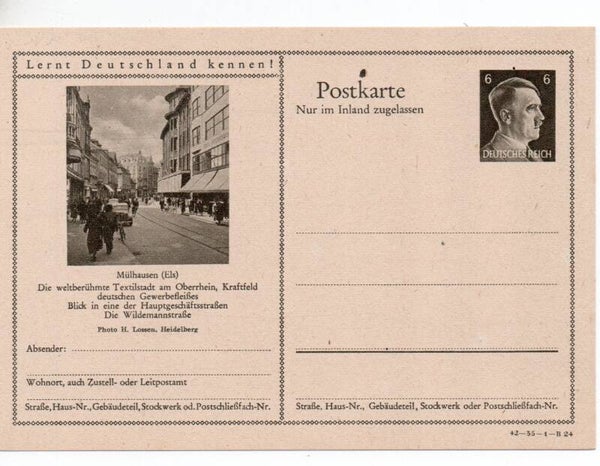 Deutsches Reich Bildpostkarte P307/ 42-35-1-B24 ungebraucht/ *