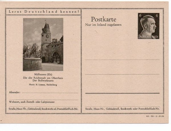 Deutsches Reich Bildpostkarte P307/ 42-35-1-B26 ungebraucht/ *