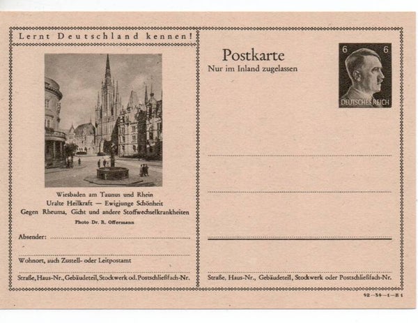 Deutsches Reich Bildpostkarte P307/ 42-34-1-B1 ungebraucht/ *