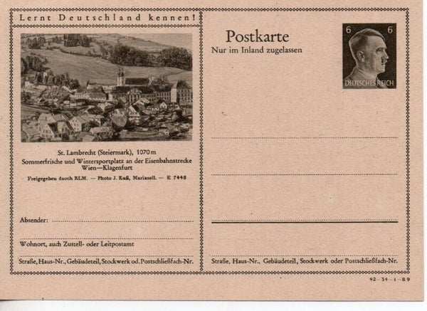 Deutsches Reich Bildpostkarte P307/ 42-34-1-B9 ungebraucht/ *