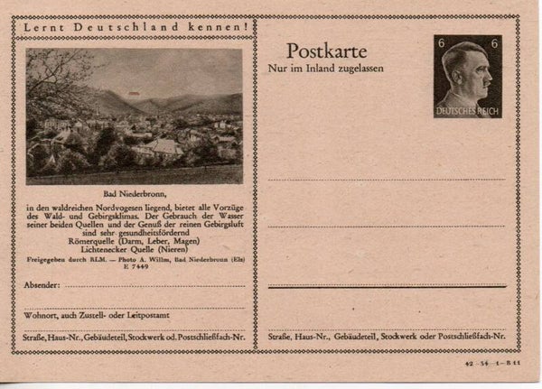 Deutsches Reich Bildpostkarte P307/ 42-34-1-B11 ungebraucht/ *