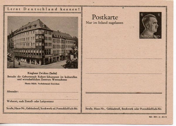 Deutsches Reich Bildpostkarte P307/ 42-34-1-B13 ungebraucht/ *