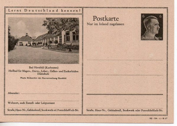 Deutsches Reich Bildpostkarte P307/ 42-34-1-B17 ungebraucht/ *