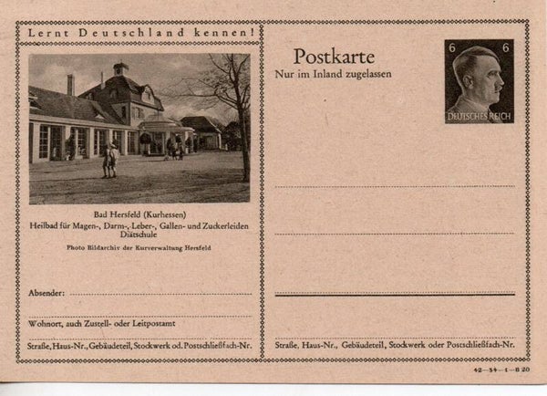 Deutsches Reich Bildpostkarte P307/ 42-34-1-B20 ungebraucht/ *