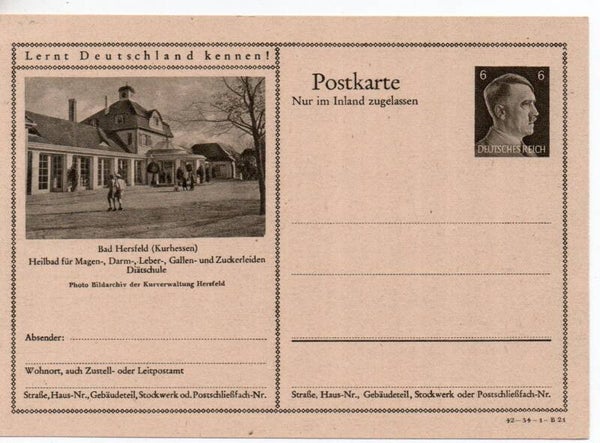 Deutsches Reich Bildpostkarte P307/ 42-34-1-B21 ungebraucht/ *