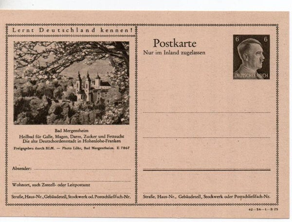 Deutsches Reich Bildpostkarte P307/ 42-34-1-B23 ungebraucht/ *