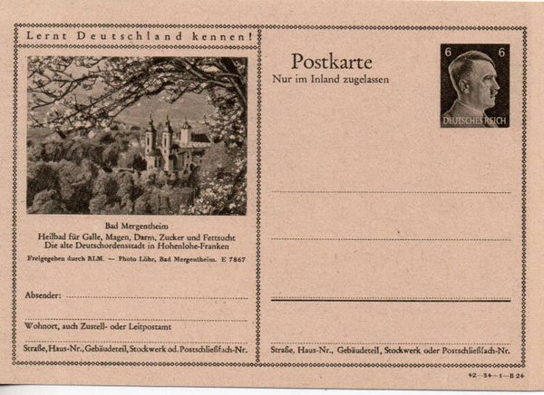 Deutsches Reich Bildpostkarte P307/ 42-34-1-B24 ungebraucht/ *