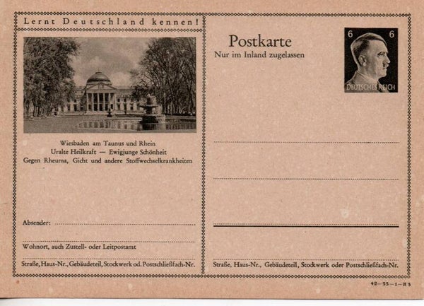 Deutsches Reich Bildpostkarte P307/ 42-33-1-B3 ungebraucht/ *