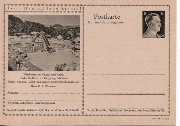 Deutsches Reich Bildpostkarte P307/ 42-33-1-B6 ungebraucht/ *