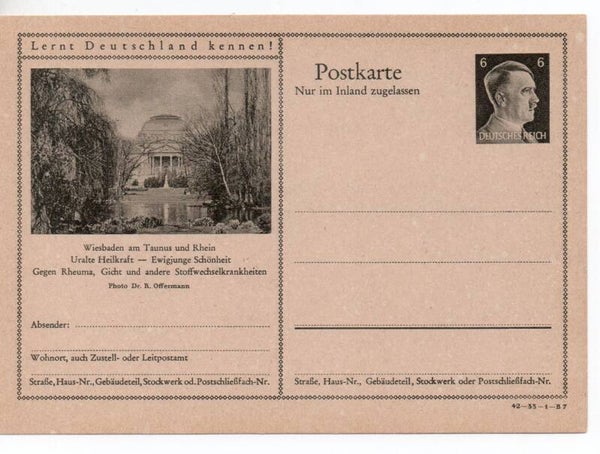 Deutsches Reich Bildpostkarte P307/ 42-33-1-B7 ungebraucht/ *