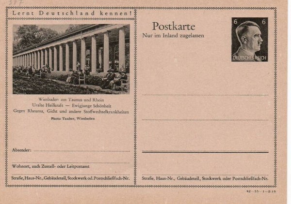 Deutsches Reich Bildpostkarte P307/ 42-33-1-B14 ungebraucht/ *
