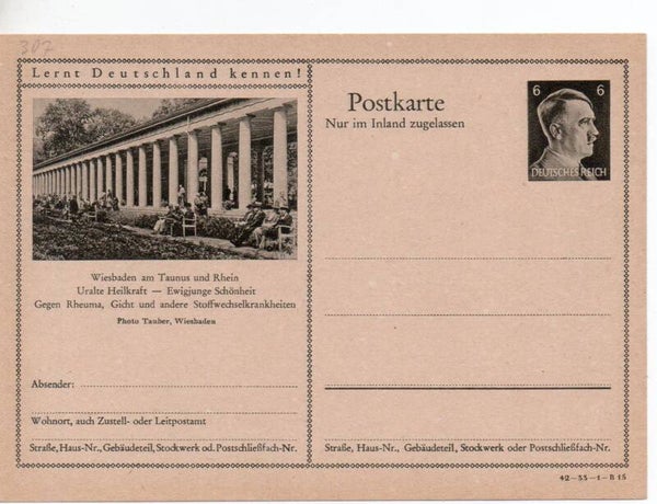Deutsches Reich Bildpostkarte P307/ 42-33-1-B15 ungebraucht/ *