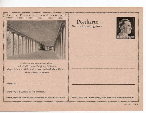 Deutsches Reich Bildpostkarte P307/ 42-33-1-B17 ungebraucht/ *