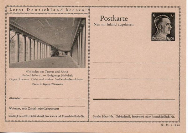 Deutsches Reich Bildpostkarte P307/ 42-33-1-B18 ungebraucht/ *