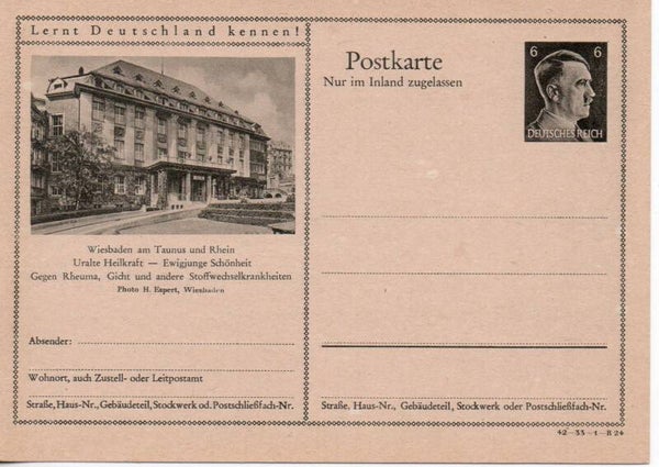 Deutsches Reich Bildpostkarte P307/ 42-33-1-B24 ungebraucht/ *