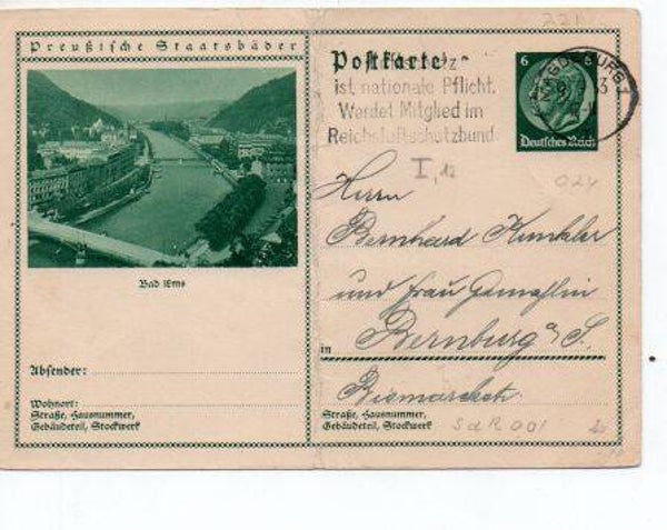 Deutsches Reich Bildpostkarte P221/ 024 gelaufen/ o