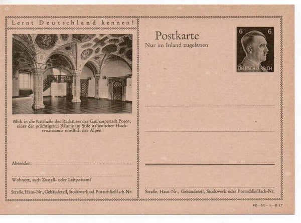 Deutsches Reich Bildpostkarte P307/ 42-31-1-B16 ungebraucht/ *