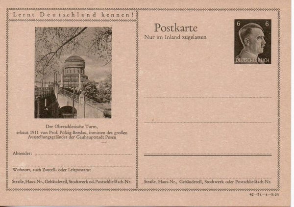 Deutsches Reich Bildpostkarte P307/ 42-31-1-B23 ungebraucht/ *