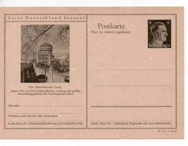 Deutsches Reich Bildpostkarte P307/ 42-31-1-B24 ungebraucht/ *