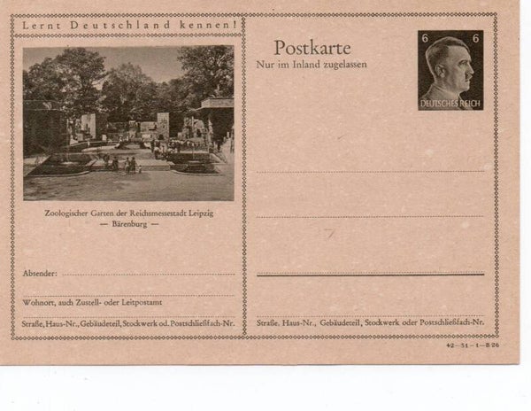 Deutsches Reich Bildpostkarte P307/ 42-31-1-B26 ungebraucht/ *